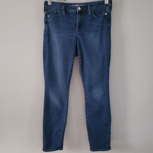 Athleta Sculptek Dark Wash Skinny Jeans Size 4 - Picture 2 of 4